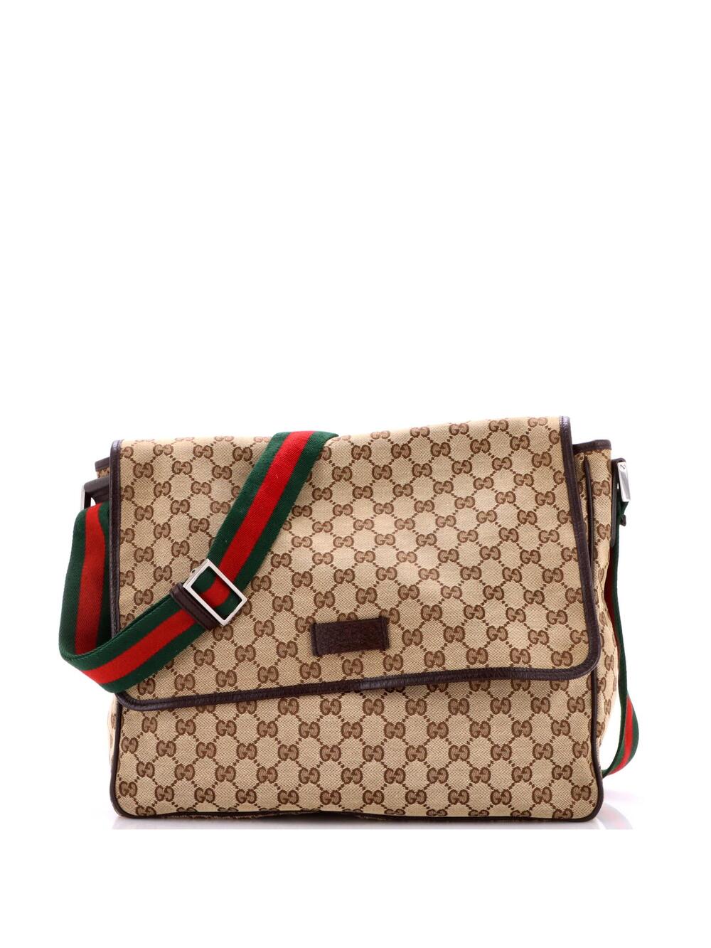 Gucci Web Strap Flap Messenger Gg #366475G94B